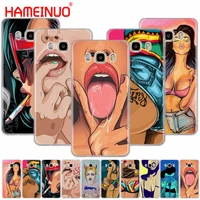hameinuo hot flirt sexy girl cover phone case for samsung galaxy j1 j2 j3 j5 j7 mini ace 2016 2015 prime