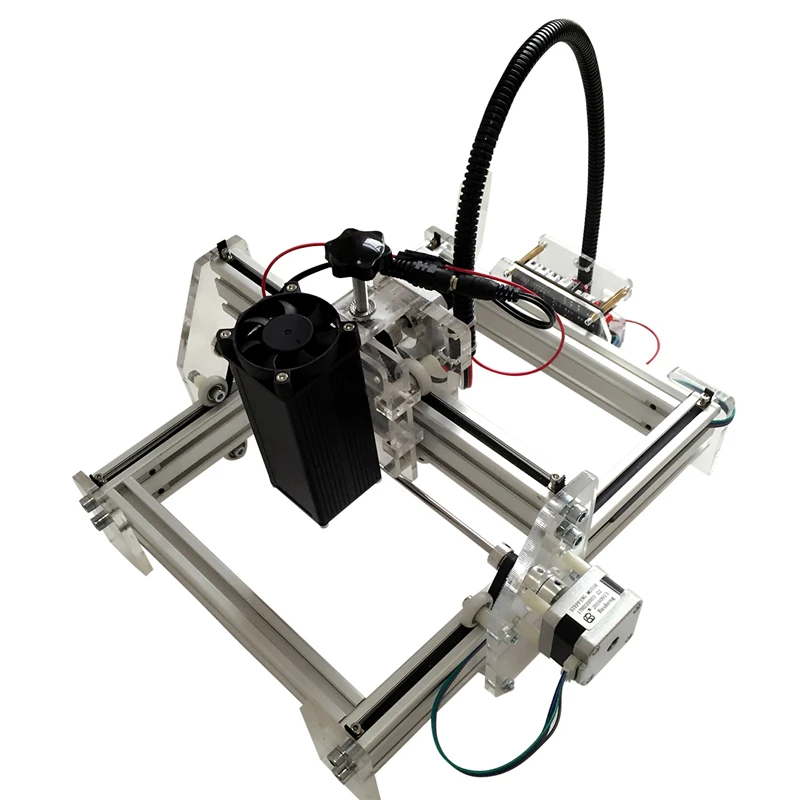 DIY Лазерный гравировальный станок Режущий плоттер мощная версия 2000 МВт маленький