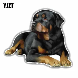 YJZT, 11 см x 9,6 см, наклейка для автомобиля с надписью Rottweiler