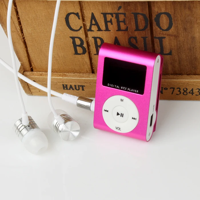 Лидер продаж ЖК экран мини mp3 плеер с клипсой Электронный Спортивный