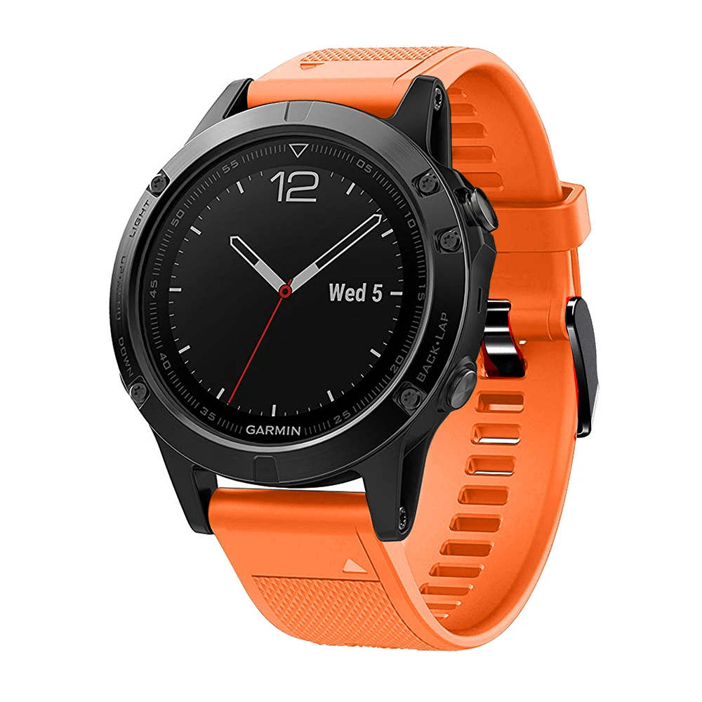 Ремешок для наручных часов Garmin Fenix 5/5 Plus 22 мм силиконовый браслет спортивный