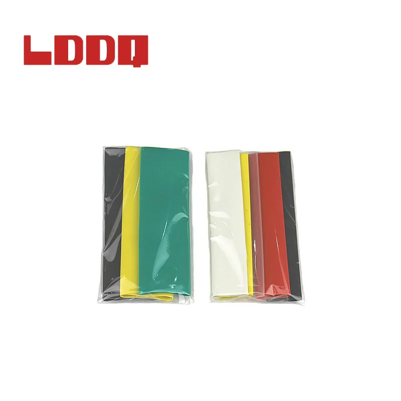 LDDQ Новинка 50 шт. термоусадочная 7 цветов клейкая трубка с клейкой подкладкой для