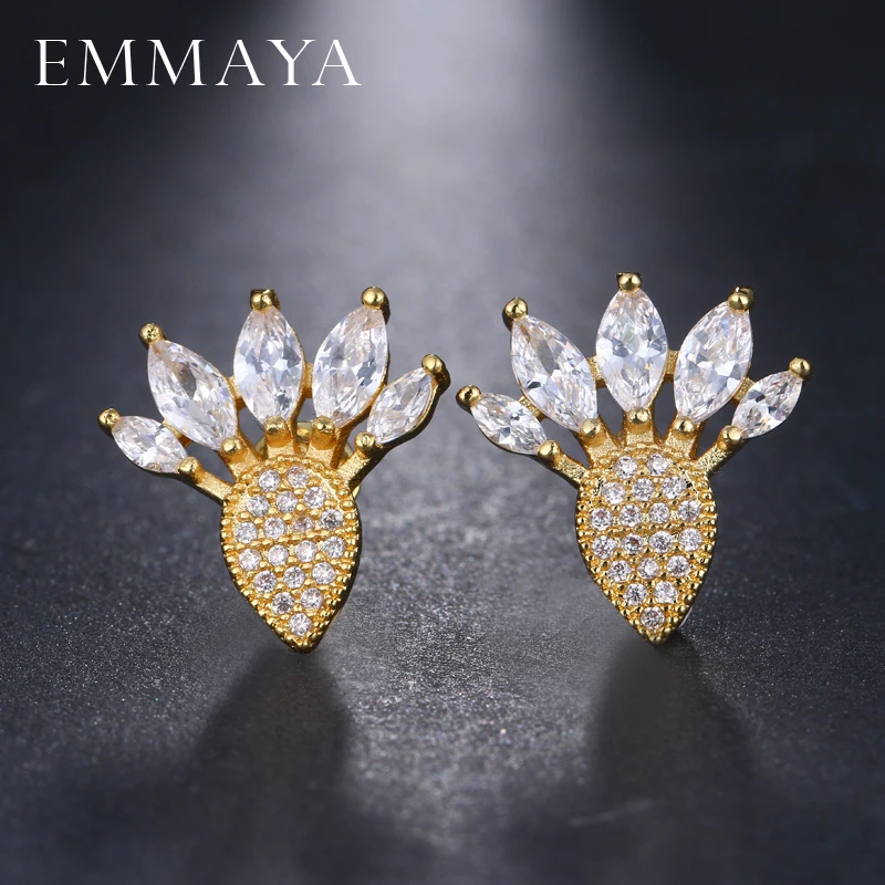 Серьги-пусеты EMMAYA серьги-пусеты в форме цветов белого и розового золота опт |