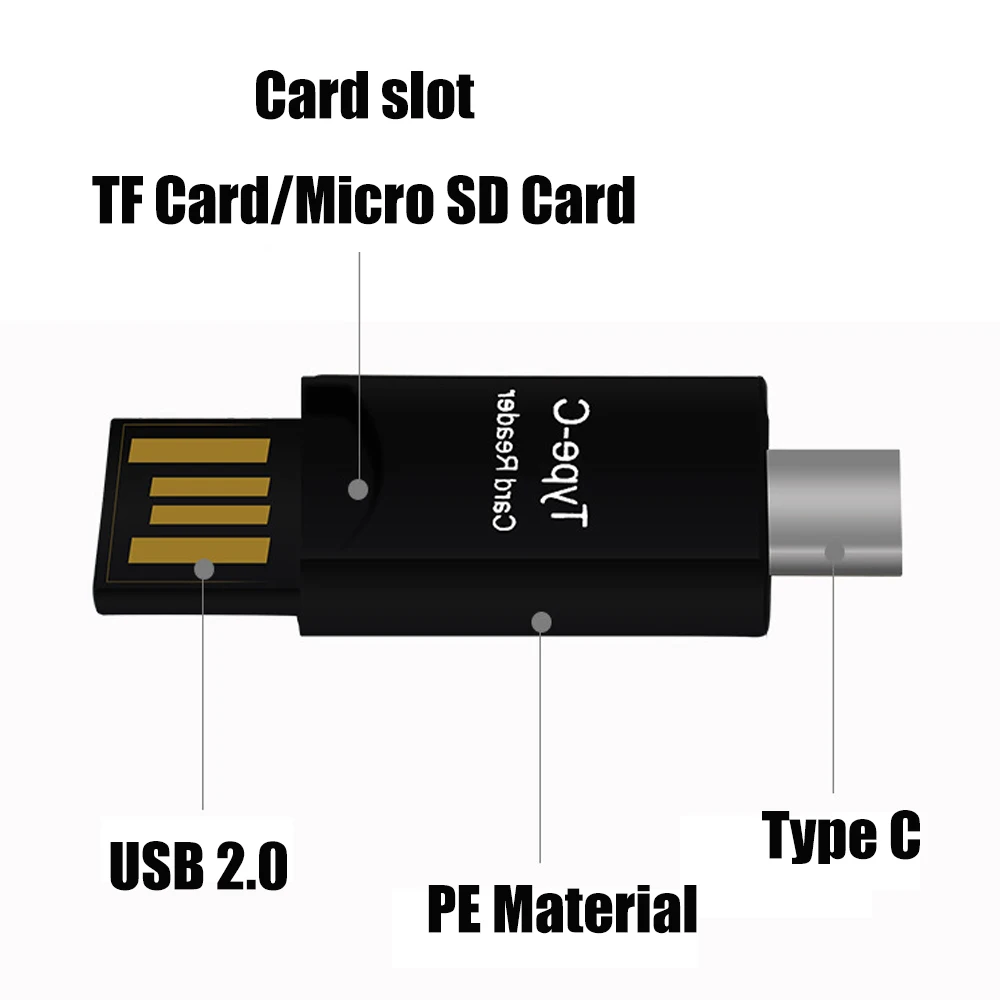 Портативный разъем типа C для huawei P30 Pro Macbook TF кардридер Micro SD USB 3 1 C/USB 2 0 внешний