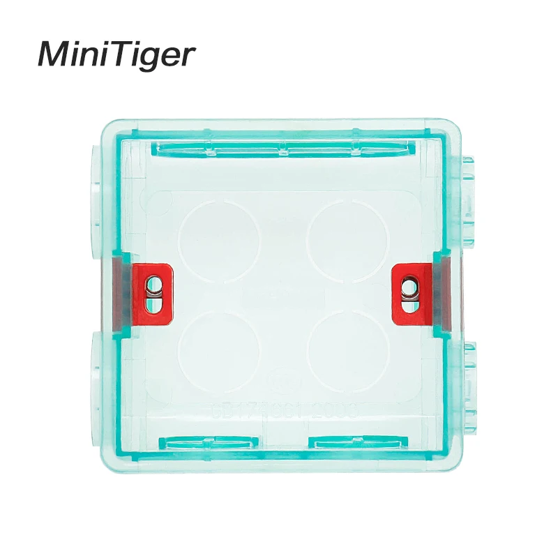 Minitiger 86 мм * 83 50 Регулируемая прозрачная Монтажная коробка внутренняя кассета для