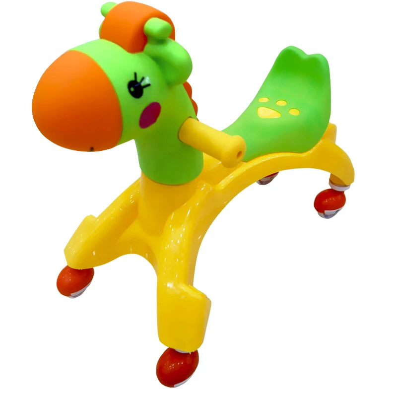 Детская игрушечная машинка для катания на игрушечной машине, ходунки для малышей от 0 до 4 лет, универсальная колесная качающаяся машинка для катания на игрушках