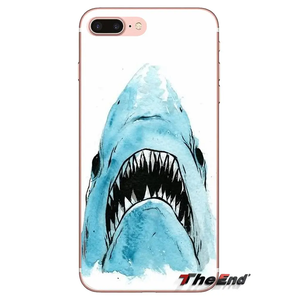 Прозрачный чехол из ТПУ для iPod Touch Apple iPhone 4 4S 5 5S SE 5C 6 6S 7 8 X XR XS Plus MAX sharks Marine large creatures |