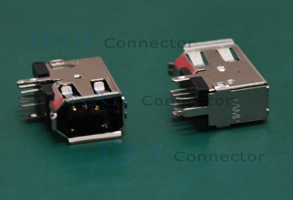 (10 шт./лот) гнездо разъема AMP IEEE1394 обычно используется в промышленной CCD-камере и DV |