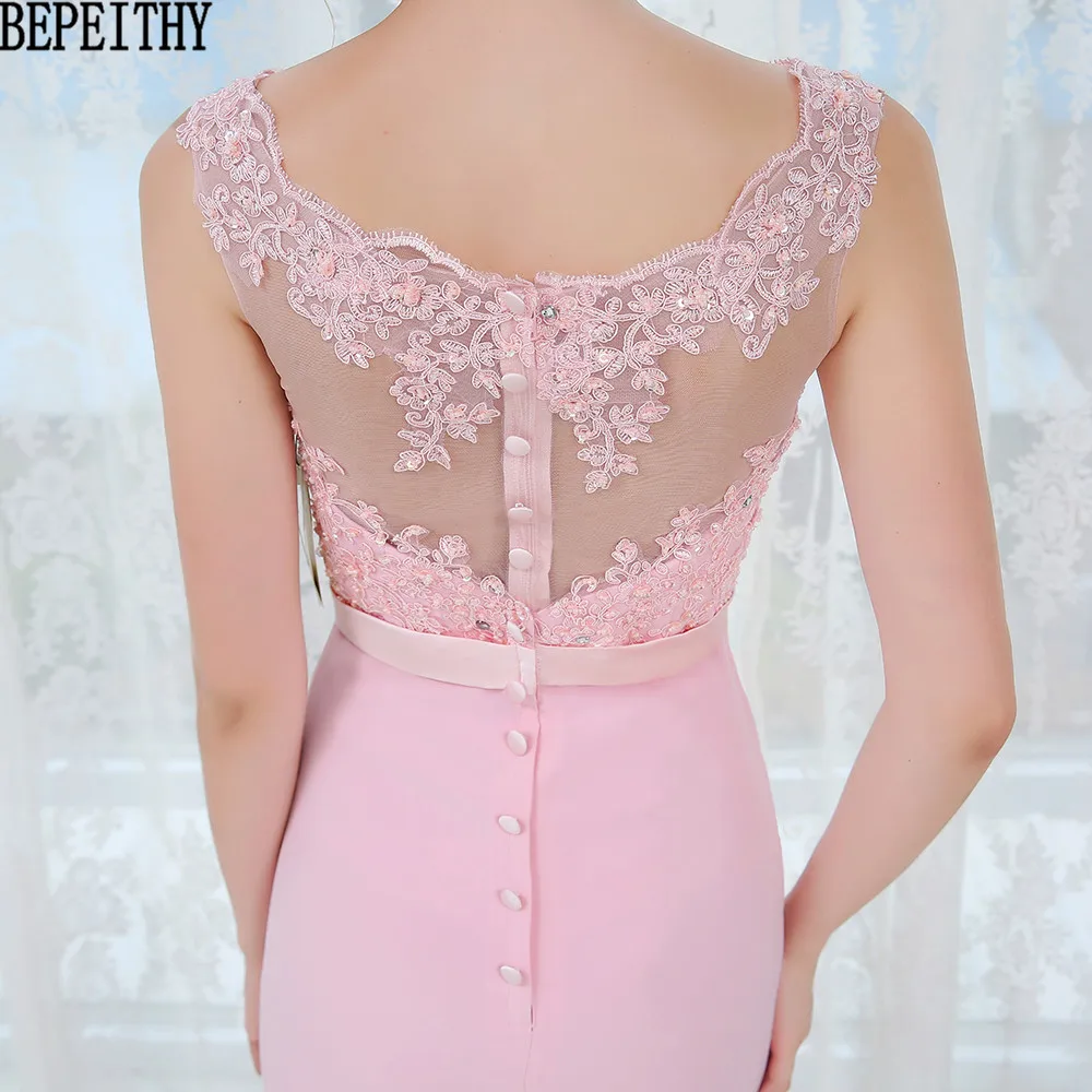 BEPEITHY прямые кружевные длинные платья для выпускного вечера vestido de festa Longo сексуальное вечернее платье с высоким разрезом вечерние элегантные платья новое поступление