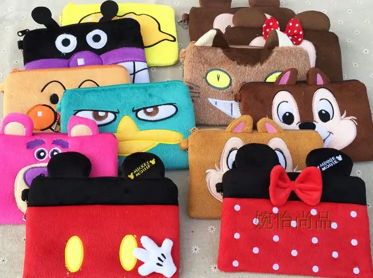 Мультфильм Микки Минни Barbapapa Улица Сезам Duffy медведь мягкая игрушка "Розовая пантера" милая сумочка-косметичка
