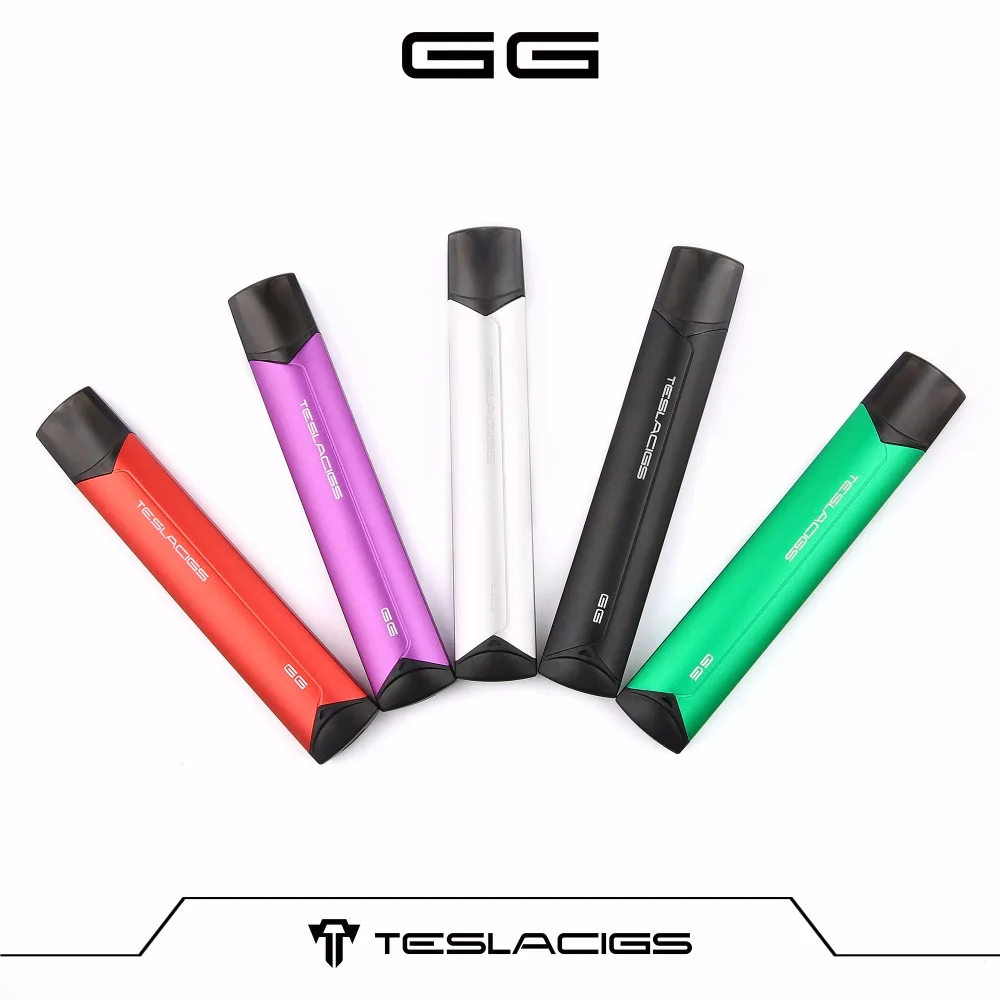 Teslacigs GG Vape Pod с 2 мл Форсунка картриджа электронная сигарета ручка Start Kit 380 мАч
