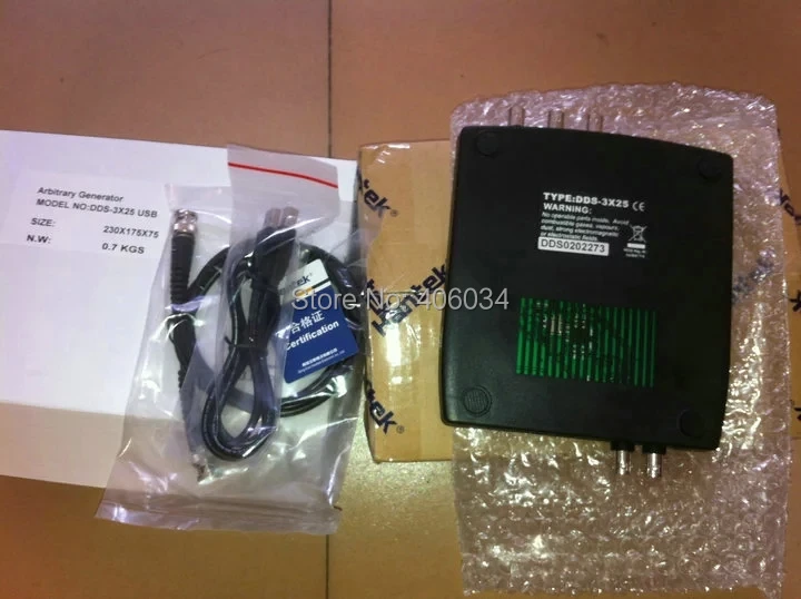 Hantek DDS 3x25 PC Функция/генератор сигналов произвольной формы 25 мГц 200 мс/с 4ksa dds3x25