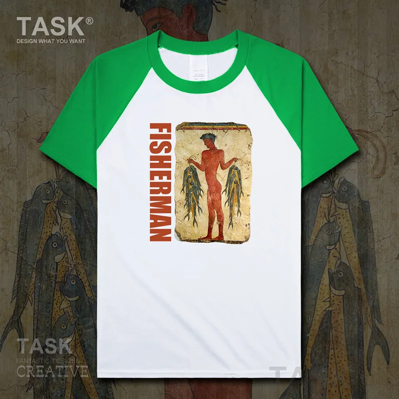 Мужская хлопковая футболка с коротким рукавом принтом|Мужские футболки| |