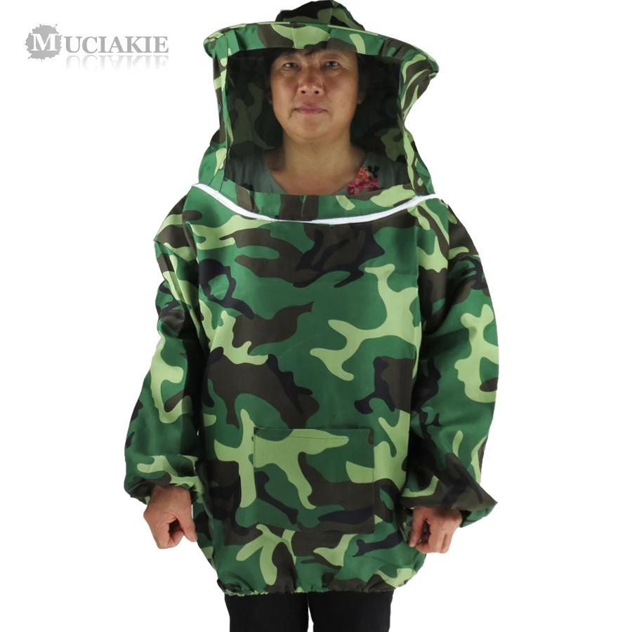 

Куртка для пчеловодства MUCIAKIE, традиционная камуфляжная, защитная одежда для пчел, проветриваемые костюмы для мужчин и женщин, универсальна...