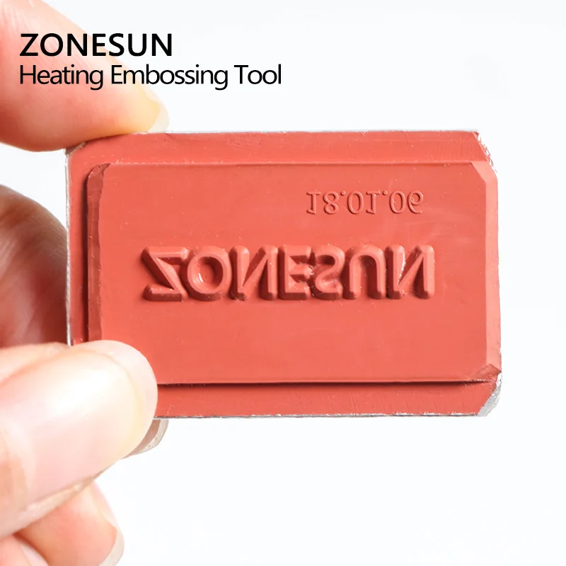 ZONESUN DIY Горячая фольга силиконовая форма тисненая пластина индивидуальный