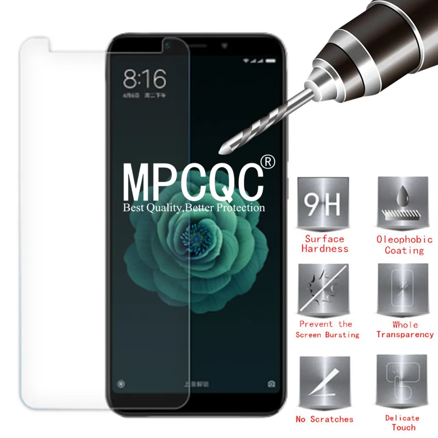 MPCQC закаленное стекло для Xiaomi Mi 8 Защитная пленка экрана 9h 2.5D телефон защитный