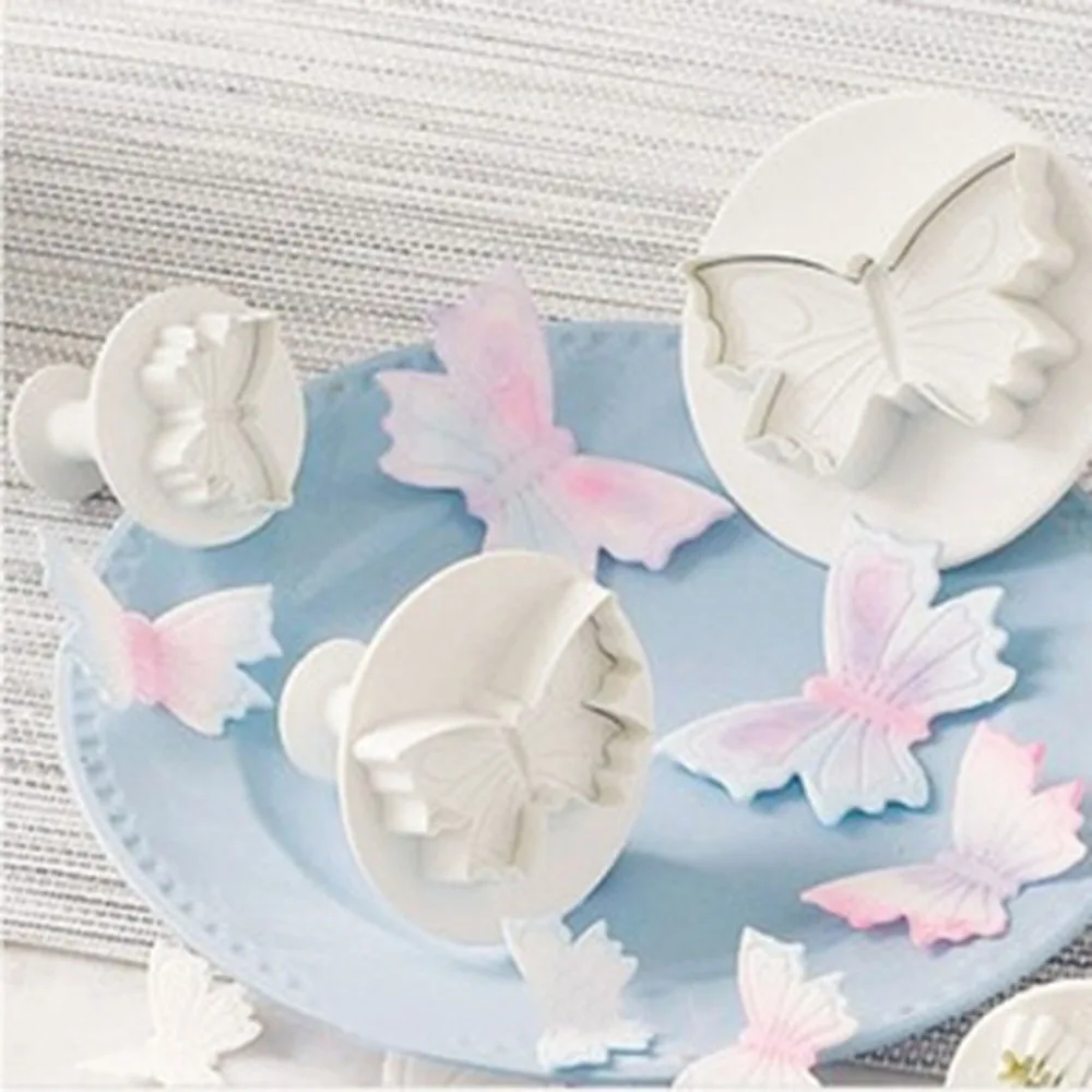 3 шт./компл. форма в виде кленовых листов Fondant для печенья торта Sugarcraft Плунжер