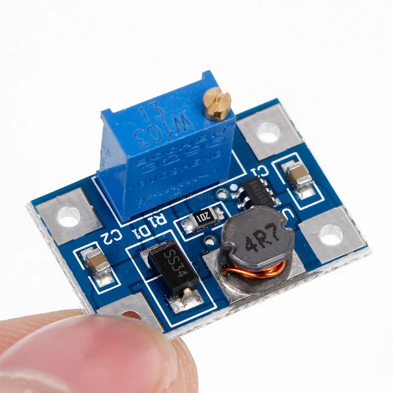Новый DC-DC 2-24 В до 2-28 в 2A SX1308 Регулируемый силовой модуль повышающий