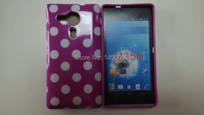 OEEKOI узор в горошек мягкий ТПУ чехол для телефона sony Xperia SP M35h задняя крышка