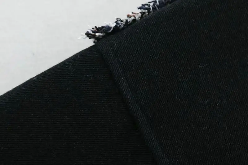 Горячая Распродажа джинсовая куртка с мозаикой в европейском и американском