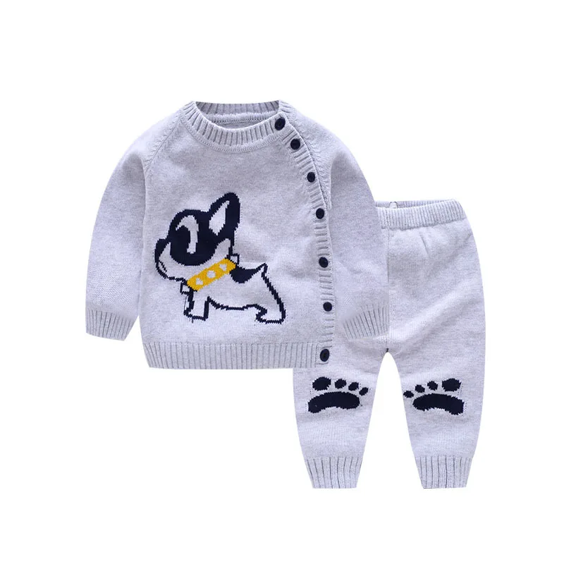 Новорожденный Супер Красивые наборы одежды вязаные трикотажные свитера