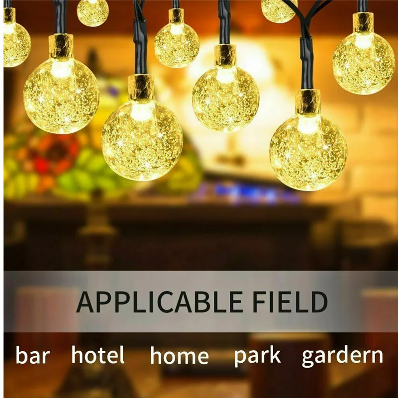 Solar Powered 30 LED String Light Garden Path Yard Decor Lamp Outdoor Waterproof | Лампы и освещение