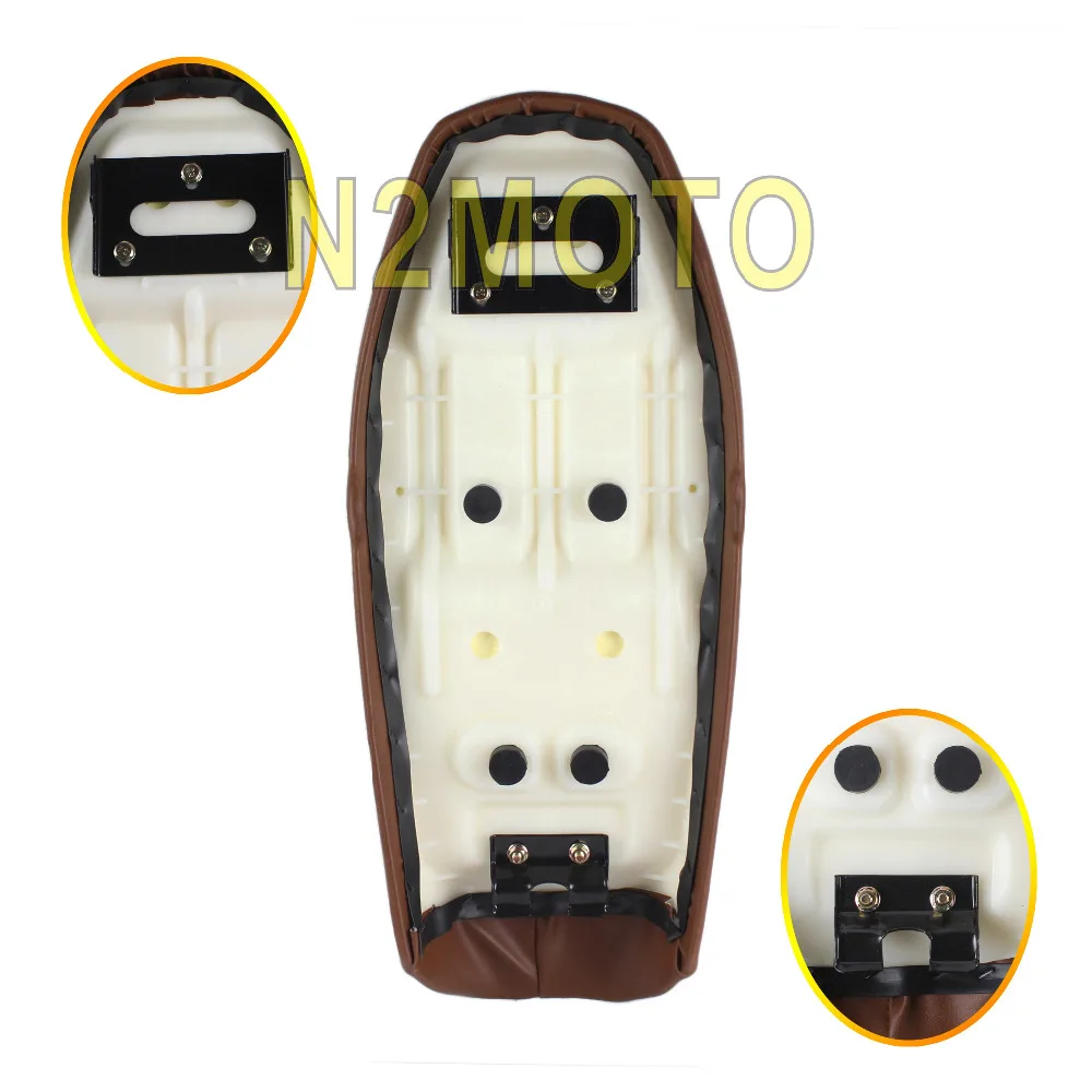 Коричневые мотоциклетные горбые стильные подушки для пассажирского сиденья