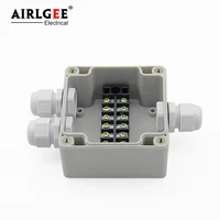 838156mm 1 inlet 2 outlet 6p terminal junction box cable box abs power control box sealed box nylon connector