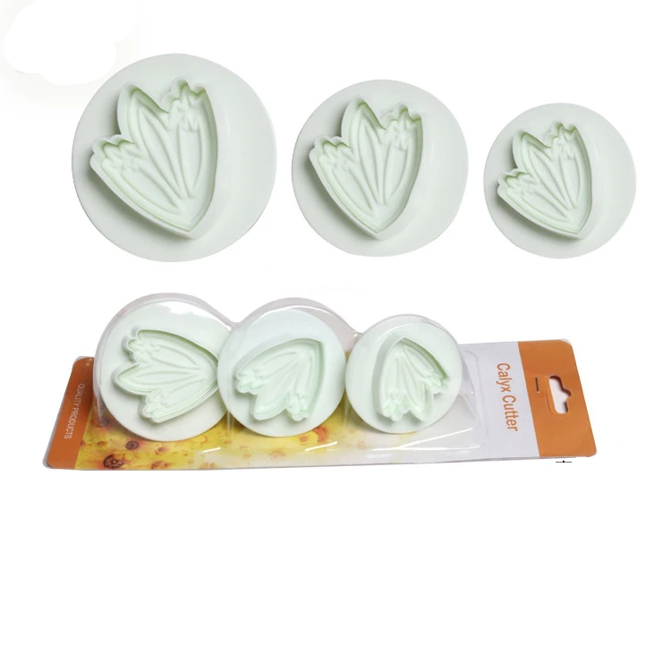 3 шт. инструменты для резки цветов тюльпанов, форма для украшения тортов, помадки, печенья, резак для десен, «сделай сам», поршень, инструменты для выпечки D767