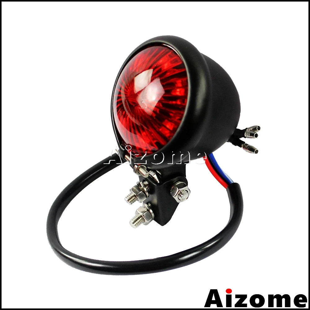 Cafe Racer светодиодный фонарь светильник черный мотоцикла тормозной мотоцикл Bobber