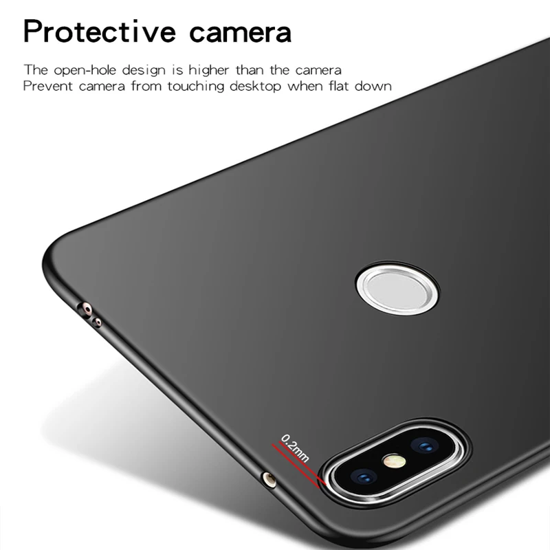 Ударопрочный ультра тонкий чехол для Xiaomi Redmi 6A 7 7A Матовый Жесткий ПК Xiomi 6 Pro Y3 K20