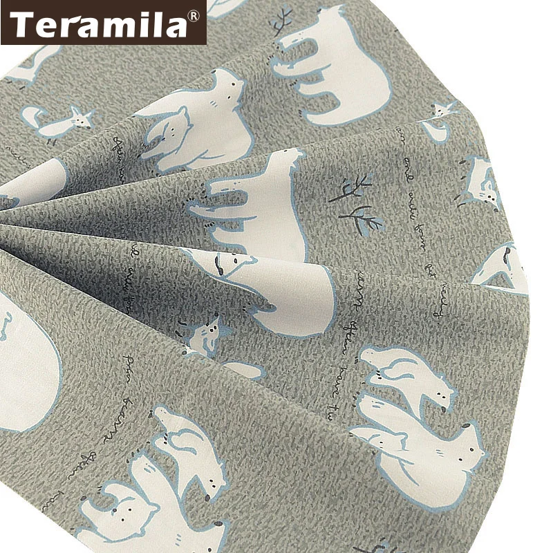 Teramila 100% хлопковый тканевый измеритель ткани мягкий светильник серый медвежонок