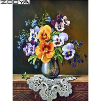 diamond painting cross stitch kits 5d diy diamond embroidery pictures of rhinestones paintings by numbers table flower vase r503