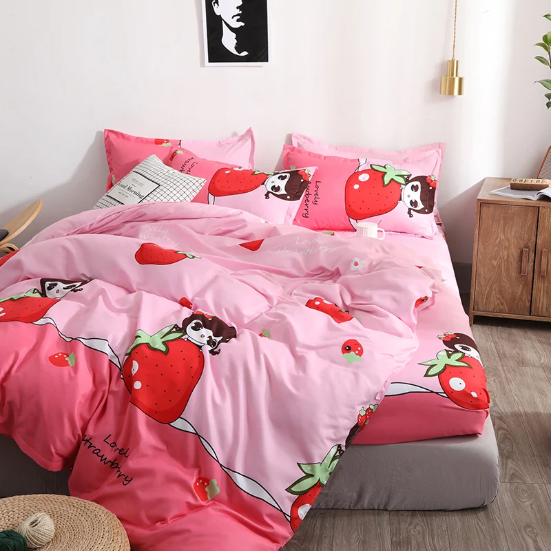 Dreamort Комплект постельного белья с леопардовым принтом в пасторальном стиле, 3 или 4 шт., Комплект постельного белья для близнецов, полный комплект постельного белья, простыня+ пододеяльник+ наволочка