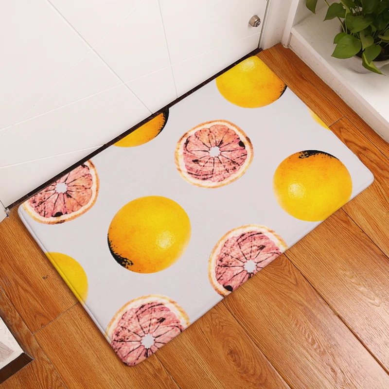 2017 новые ковры с принтом ананаса Нескользящие кухонные коврики для дома гостиной
