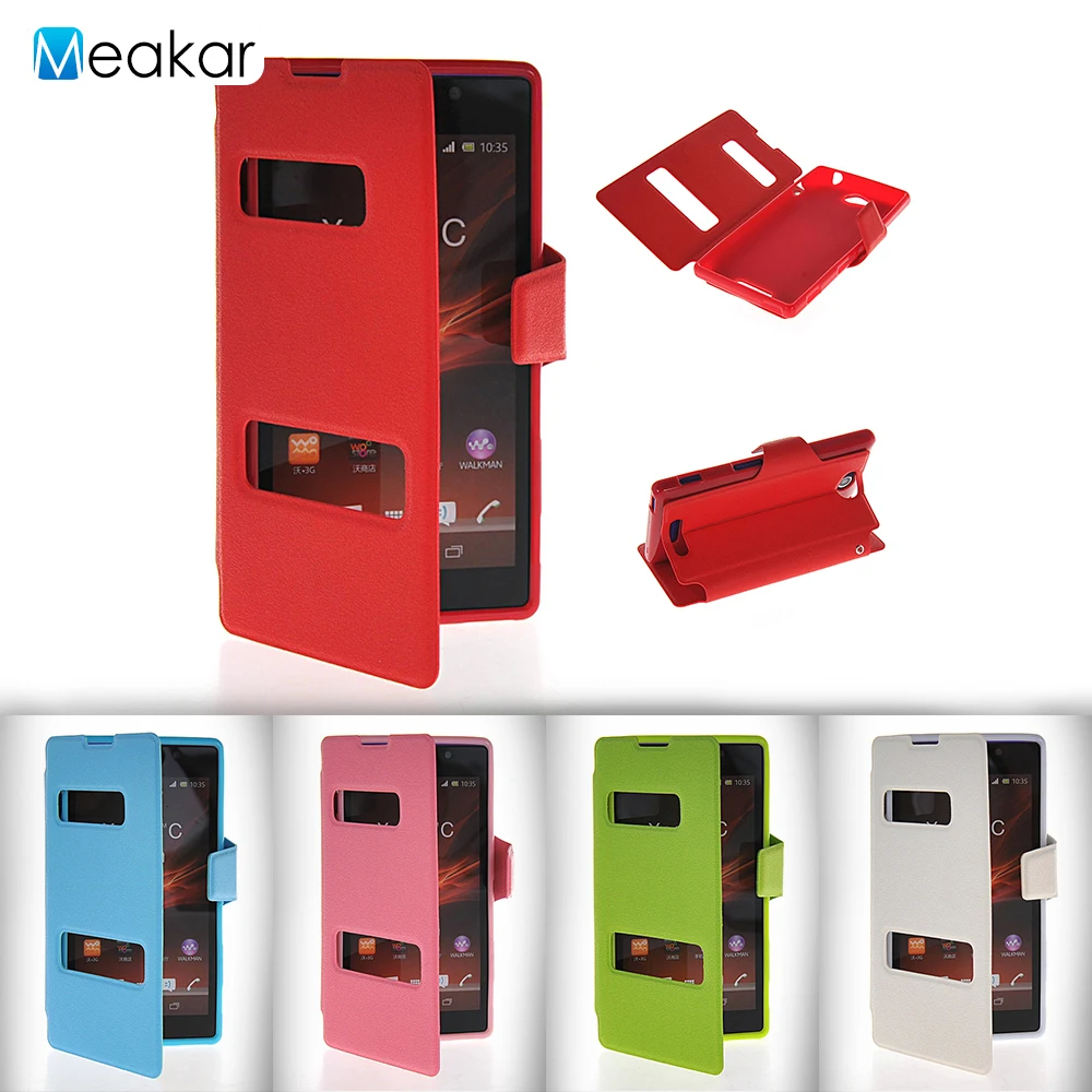 Матовая Пластик Coque 5.0For sony Xperia C2305 чехол для sony Xperia C2305 C двойной S39H телефона чехол-лента на заднюю панель