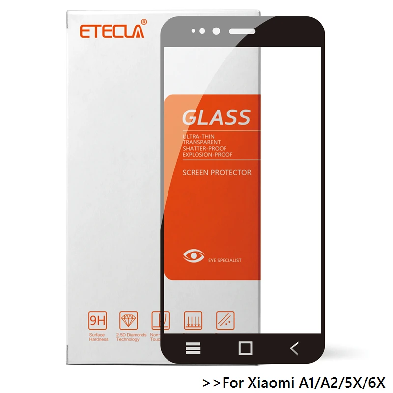 Для Xiaomi Mi A1 стекло закаленное на Xiomi A2 5X 6X защита для экрана MiA1 MiA2 Стекло 9h Защитная
