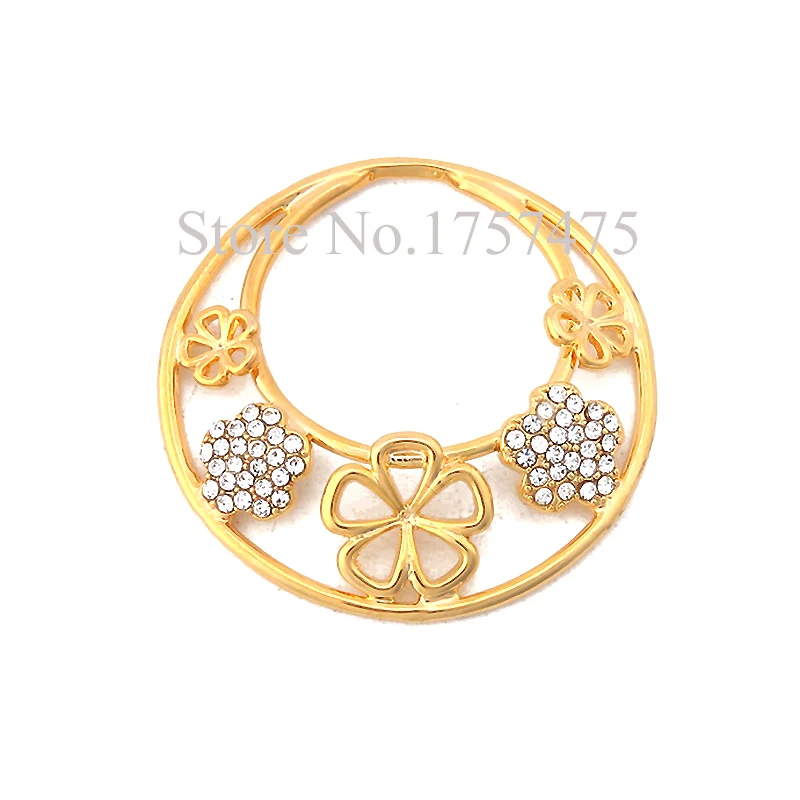 TDIYJ горячая Распродажа 1 2 мм толщина My Coin Shamrock 33 Цветок Монета диск с кристаллами