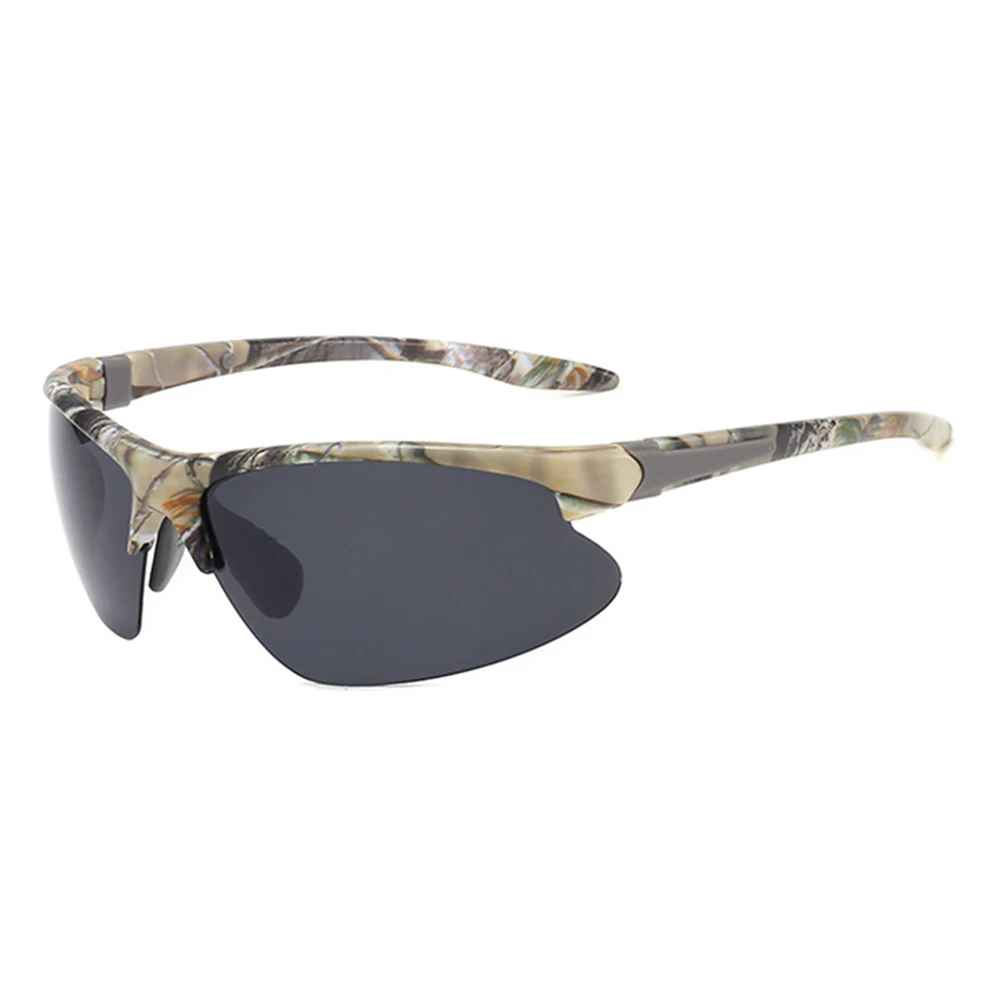 Camouflage gray Men Polarized Glasses Ultralight Windproof UV Protective Fishing Cycling Sport Sunglasses MC889 - Color: Camouflage gray