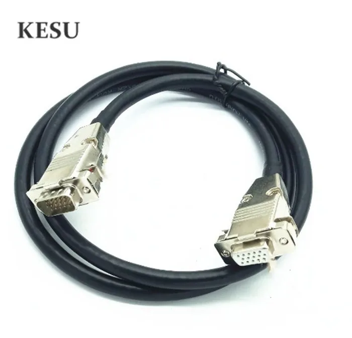 DB15 дБ 15 Pin 3 ряда соединители кабель удлинитель для передачи данных папа мама 1 5 м 2
