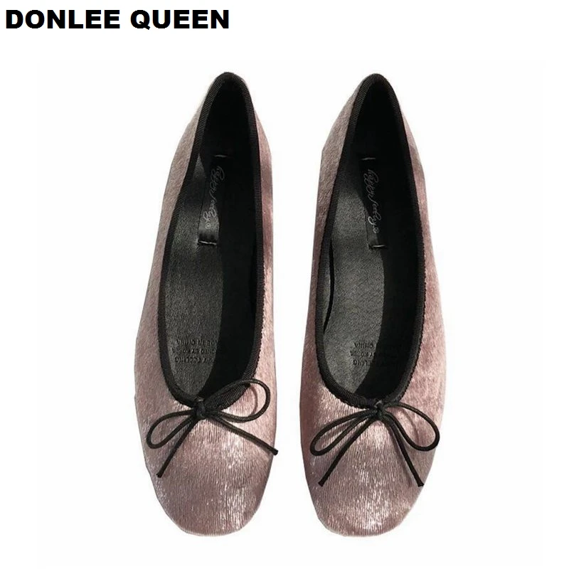 

Women Glitter Ballet Autumn Spring Bling Sequins Shoes Flat Round Toe Shallow Bow Ballerina Slip On Casual Loafers Soft Moccasin