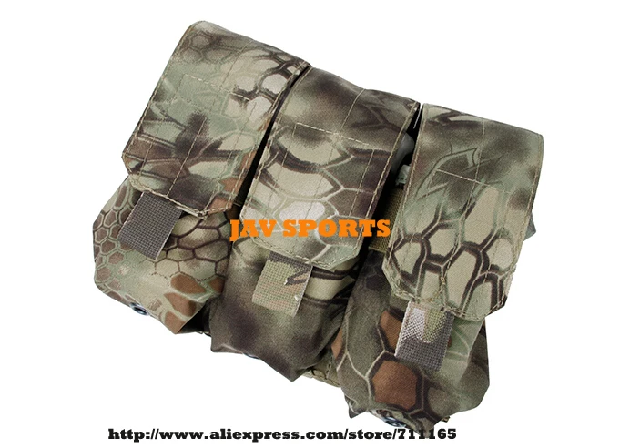 Тактический тройной чехол для журналов Kryptek®Мандрагора подходит 6 шт. M4 Mags