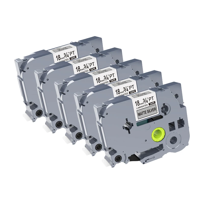 5 шт. совместимая лента для принтера tz P-Touch TZ2 M941/TZ2-M941/tz2 M941/tz2-M941/tz M941/18 мм * 8 м/черный