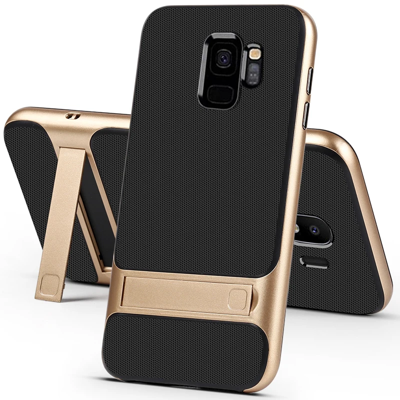 YonLinTan coque cover case For Samsung galaxy S9 S 9 / Plus s9plus Silicone covers Silicon on back Phone with holder |