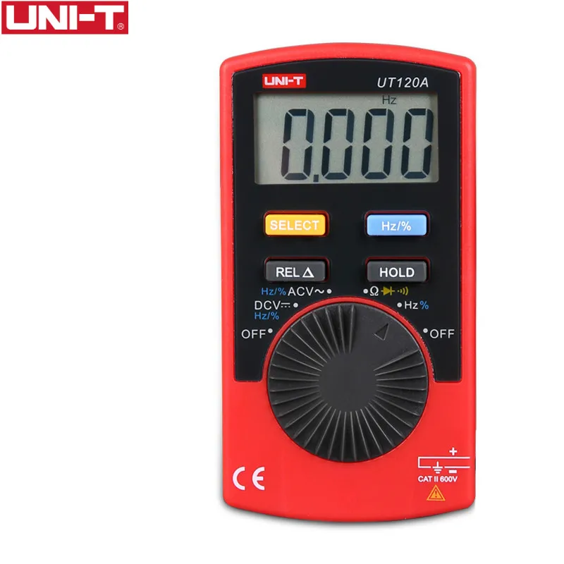 UT120A UNI-T UT120A UT120B UT120C Автоматический диапазон карманный размер Stype Цифровой мультиметр Частотный диод легко носить с собой - Цвет: UT120A
