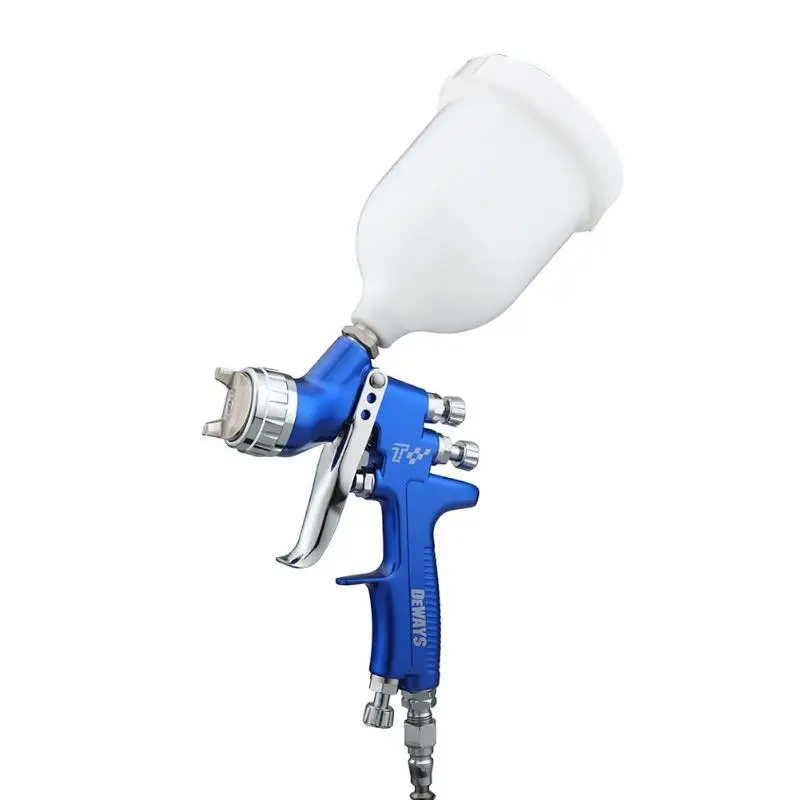 Blue Spray Gun Профессиональные Мини пневматические краскопульты Аэрограф GTI Pro автомобильный Краскораспылитель для автомобиля TES 1,3 мм Насадка HVLP Пневматический краскопульт - Цвет: Blue Spray Gun