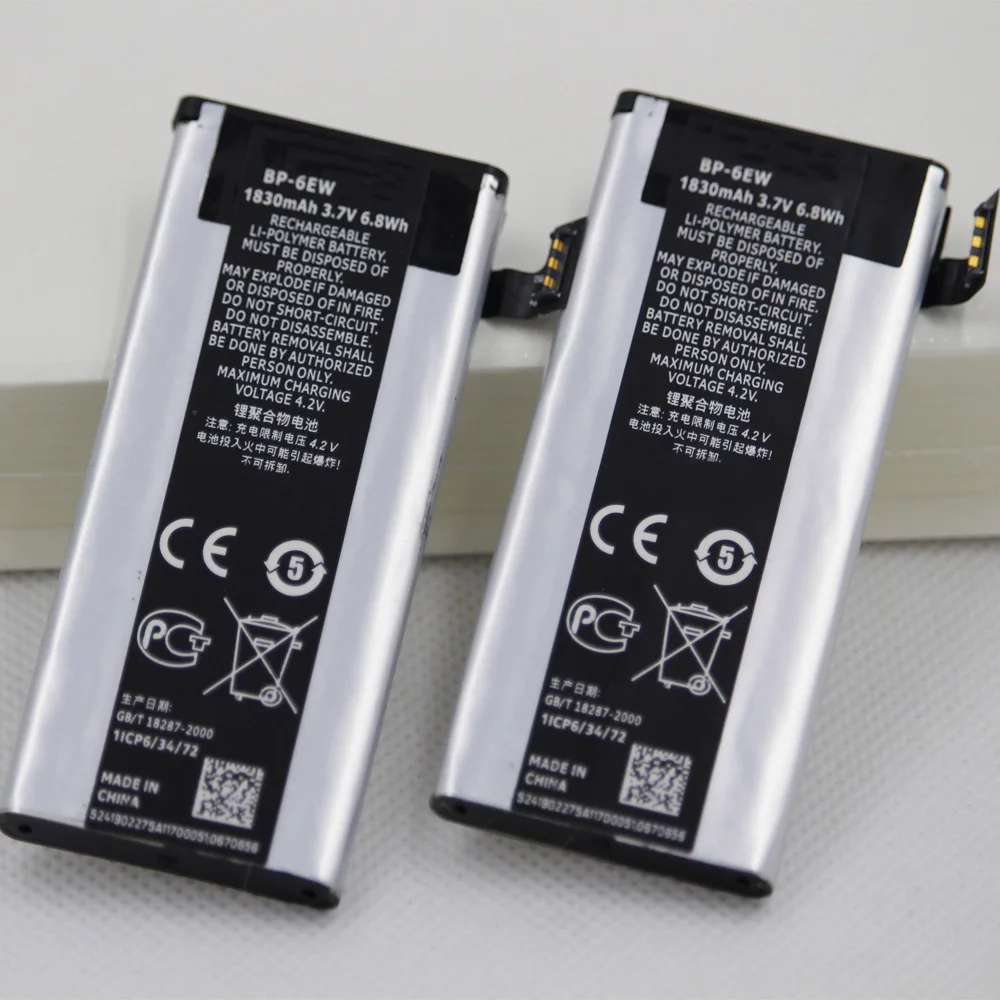 10 шт./лот аккумулятор для мобильного телефона BP 6EW Nokia Lumia 900 N900 Lumia900 1830mAh BP6EW