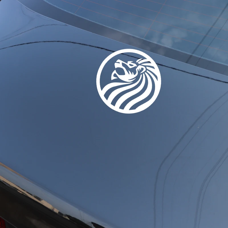 YJZT 15.1CM*15.1CM Lion Pattern Accessories Car Stickers Window Vinyl Decal Black/Silver C4-1059 | Автомобили и мотоциклы