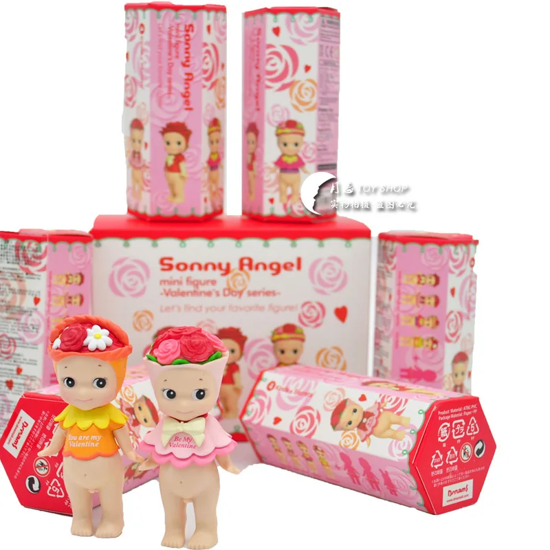 6 шт./партия Kewpie кукла-сыночек фигуры ангелов игрушка милая пара Роза серия Sonny Angel фигурка кукла из ПВХ игрушки