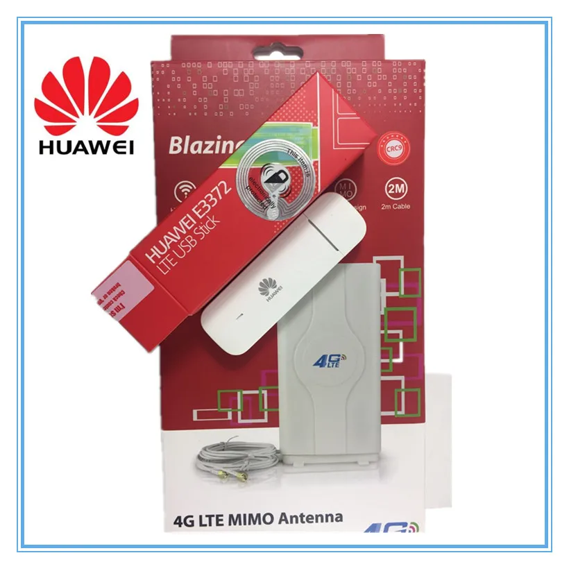 Разблокированный телефон HUAWEI E3372 E3372h 607 150 Мбит/с 4G LTE USB режим + антенна|huawei e3372|4g lte